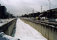 創成運河（札幌市）と銭函運河（小樽市）の写真